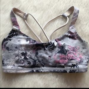 Lululemon floral sports bra size 2
